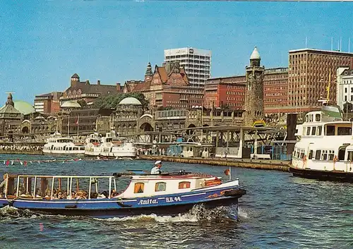 Hamburg, St.Pauli Landungsbrücken gl1985 F5605