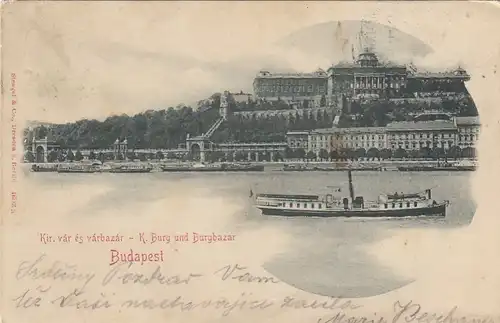 Budapest, Kir.vár és várbazár, Kgl.Burg und Burgbazar gl1903 F4807