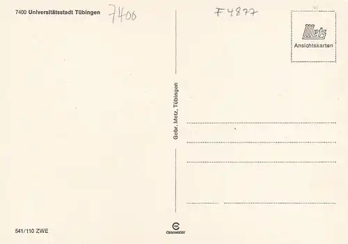 Universitätsstadt Tübingen, Mehrbildkarte ngl F4877