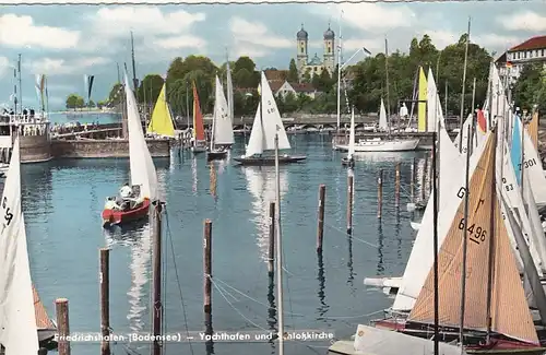 Friedrichshafen am Bodensee, Yachthafen und Schloßkirche ngl E9727