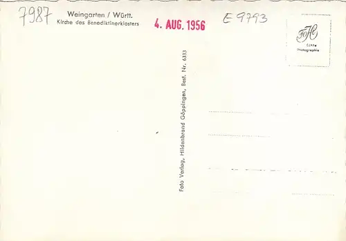 Weingarten (Württ.) Klosterkirche innen ngl E9793