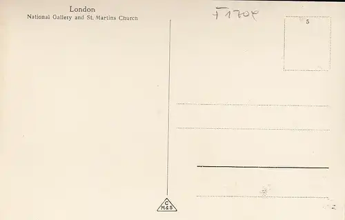 London, National Gallery and St.Martins Church ngl F1704