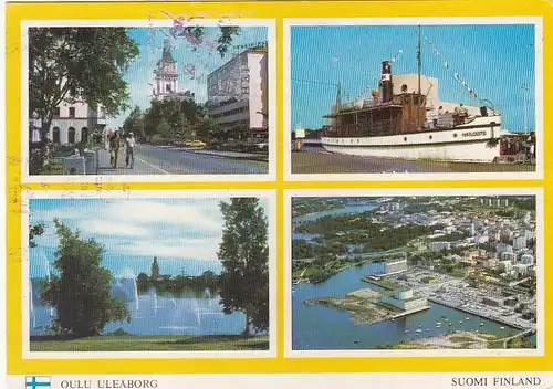 Suomi Finland, Oulu Uleaborg, Mehrbildkarte gl1981 F4955