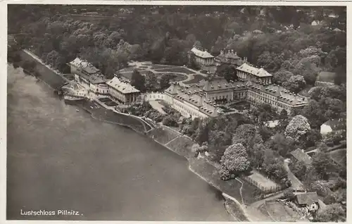 Schloß Pillnitz bei Dresden, Luftbild gl1936 F2325