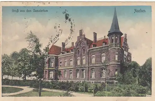 Aachen, Gruß aus dem Sanatorium glum 1925? F3496