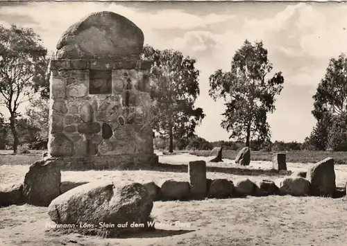 Müden (Oertze), Lüneburger Heide, Hermann-Löns-Stein Wietzer Berg ngl F4980