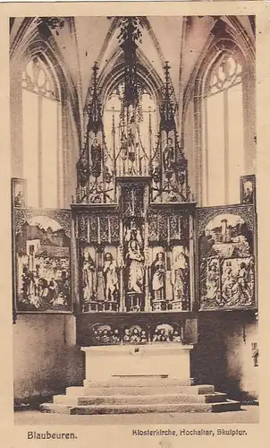 Blaubeuren, Klosterkirche, Hochaltar, Skulptur gl1920 E9847