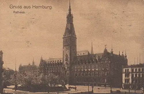 Hamburg, Rathaus gl1923 F0345