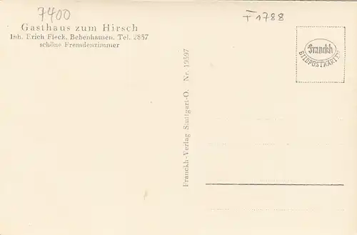 Bebenhausen (Tübingen), Schloßhof gl1933? F1788