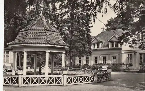 Bad Berka in Thüringen, Goethe-Brunnen und Kurhaus glm 1936? F1798
