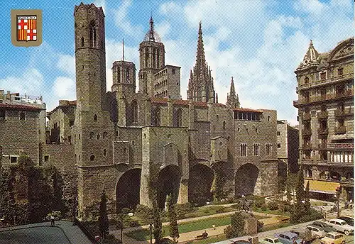 Barcelona, Barri Gòtic, Placa Berenguer El Grand ngl F1741