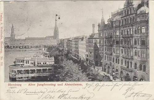 Hamburg, Alter Jungfernstieg und Alsterdamm gl1900 F5049
