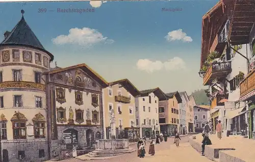 Berchtesgaden, Marktplatz gl1902 F2573