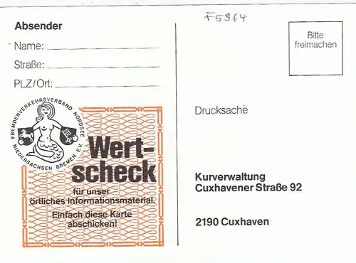 Cuxhaven, Werbekarte ngl F5964