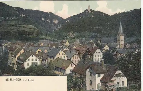 Fünftälerstadt Geislingen (Steige), Teilansicht ngl F1927