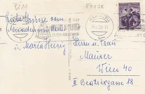 Mariazell, Steiermark, Panorama gl1959 F2738