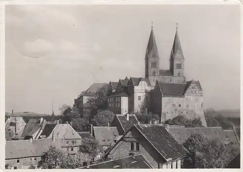 Quedlinburg, Harz, Schlosskirche von Westen gl1938 F3889