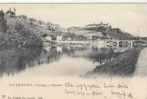 Würzburg, Festung und Käppele gl1902 F2086