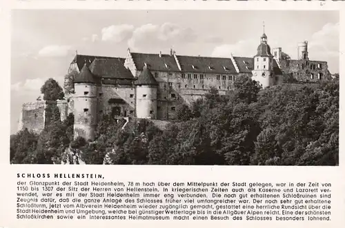 Heidenheim/Brenz, Schloß Hellenstein mit Historie ngl F0013