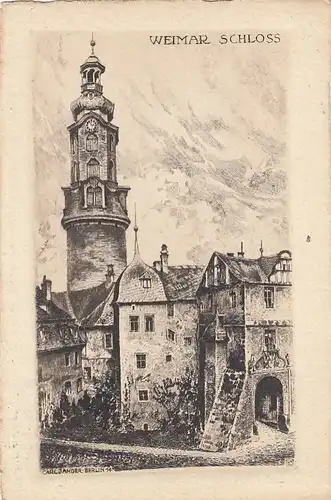 Weimar, Schloß glum 1910? F2128