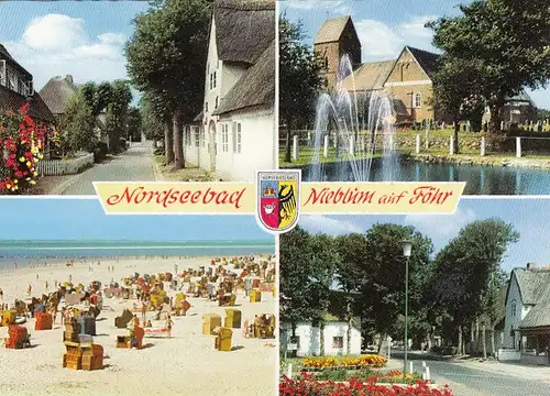 Nordseebad Nieblum auf Föhr, Mehrbildkarte ngl F6368