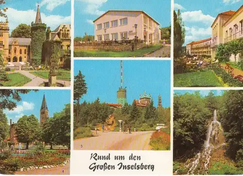 Rund um den Großen Inselsberg, Thür.Wald, Mehrbildkarte gl1975 F3002