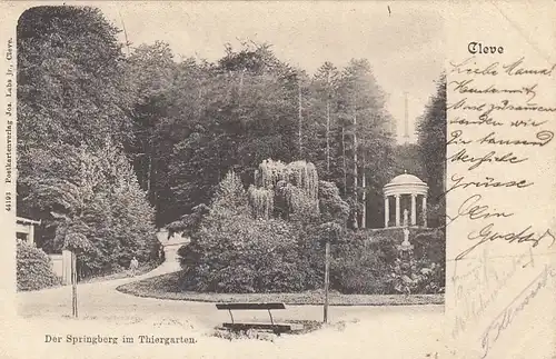 Cleve, Der Springberg im Thiergarten gl1902 F2218