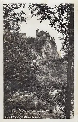 Donautal, Blick auf Schloß Werenwag gl1936 F0155