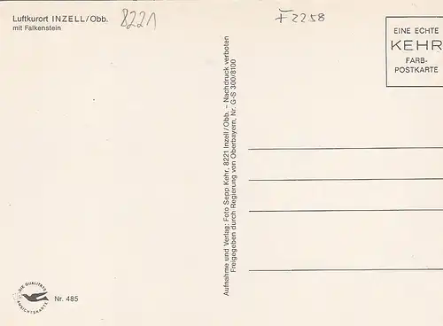 Inzell, Obb., mit Falkenstein ngl F2258
