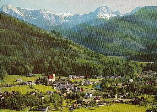 Grünau im Almtal, Oberösterreich, mit dem Toten Gebirge ngl F0874
