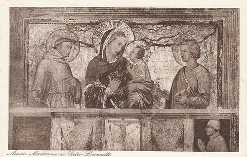 Assisi, S.Francesco, Unterkirche, Muttergottesbild ngl F0484