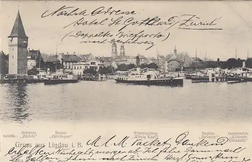 Gruss aus Lindau im Bodensee, gl1904 F2311