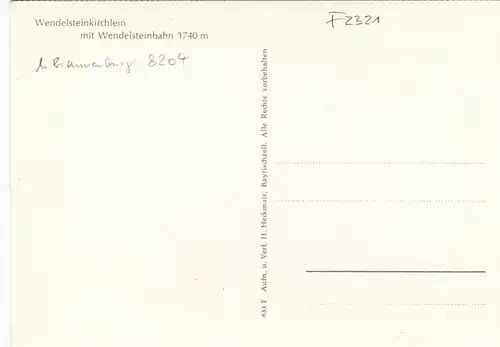 Wendelsteinkirchlein mit Wendelsteinbahn b.Brannenburg ngl F2321