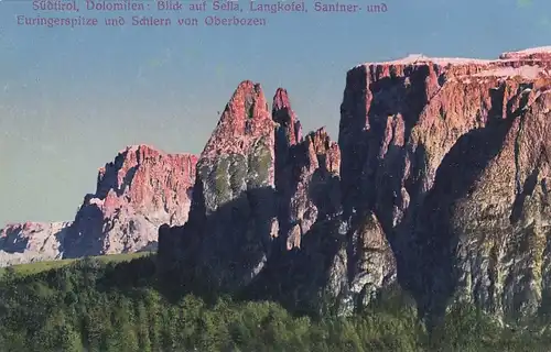 Dolomiti, Blick auf Sella, Langkofel ... ngl F2341