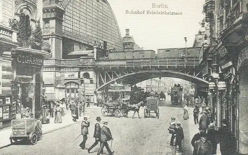 Berlin, Bahnhof Friedrichstrasse, Repro glum 1960? F6560