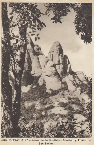 Montserrat, Rocas de la Santissima Trinidad e ermita de San Benito ngl F2376