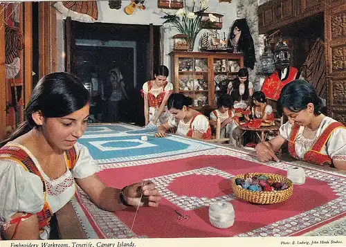 Tenerife, Embroidery Workroom, Canary Islands gl1989 F2413