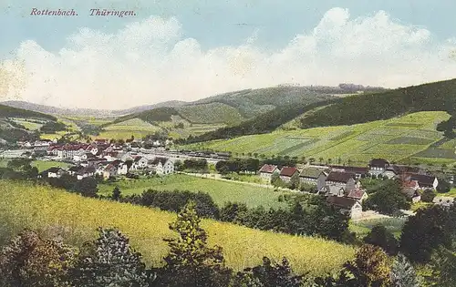 Rottenbach, Thüringen, Panorama ngl F1053