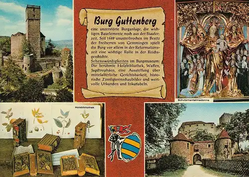 Burg Guttenberg über dem Neckartal bei Hassmersheim ngl F0668