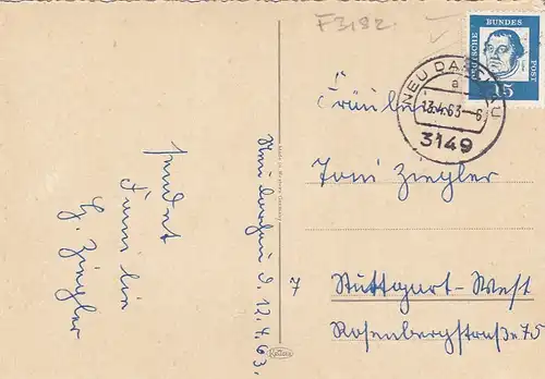 Ostern-Wünsche mit Blumengesteck gl1963 F3182