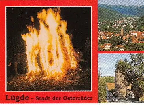 Lüdge, Stadt der Osterräder, Mehrbildkarte ngl F6772