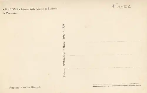 Roma, Chiesa di S.Maria in Cosmedin, Interno ngl F1156