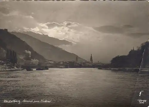 Heidelberg, Abend am Neckar gl1960 F2527