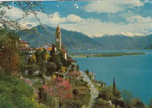 Ronco s.Ascona, Lago Maggiore, Panorma gl1979 F4344