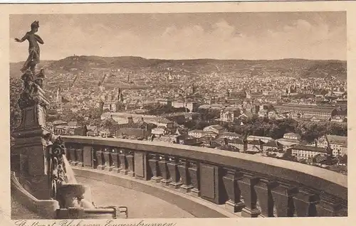 Stuttgart, Blick vom Eugensbrunnen gl1924 F2544