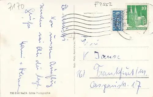 Comburg, bei Solbad Schwäbisch Hall glum 1950? F2552