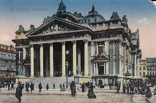 Bruxelles, La Bourse feldpgl1917 F0467