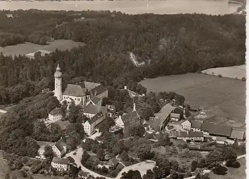 Kloster Andechs am Ammersee, Luftaufnahme ngl F1213