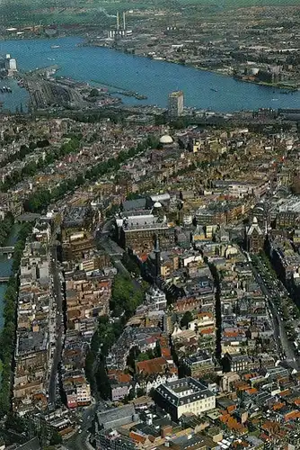 Amsterdam, Luchtopname van het Centrum ngl F3453