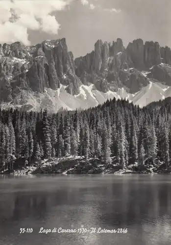 Dolomiti, Lago di Carezza, il Latemar ngl F3273